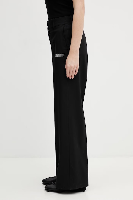 Off-White spodnie wełniane 2CA174C99FAB002 czarny SS26