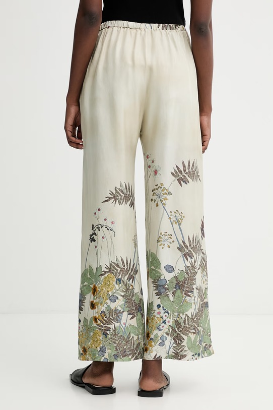 Odzież MUNTHE spodnie jedwabne FABERT 261141026118 zielony