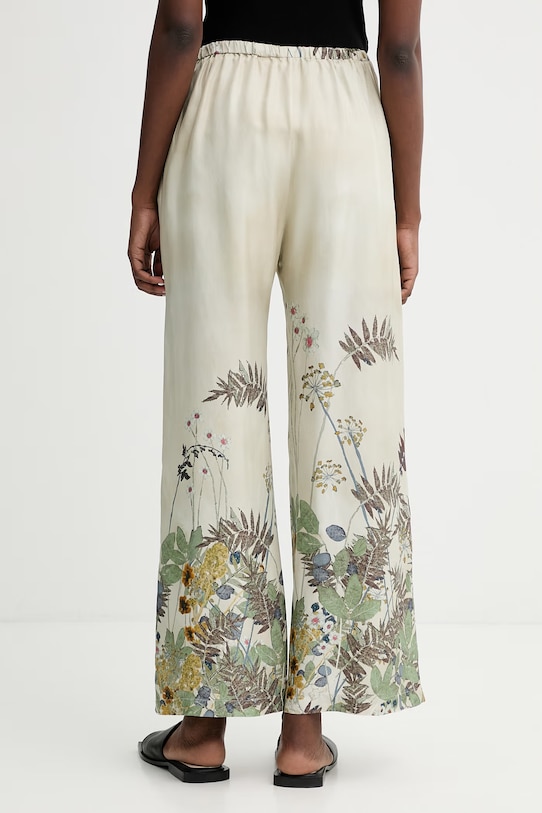 Odzież MUNTHE spodnie jedwabne FABERT 261141026118 zielony