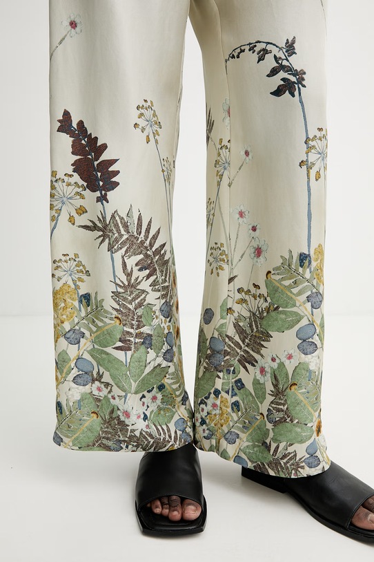 MUNTHE spodnie jedwabne FABERT zielony 261141026118