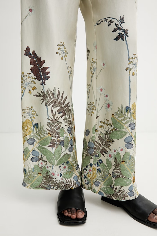 MUNTHE spodnie jedwabne FABERT zielony 261141026118