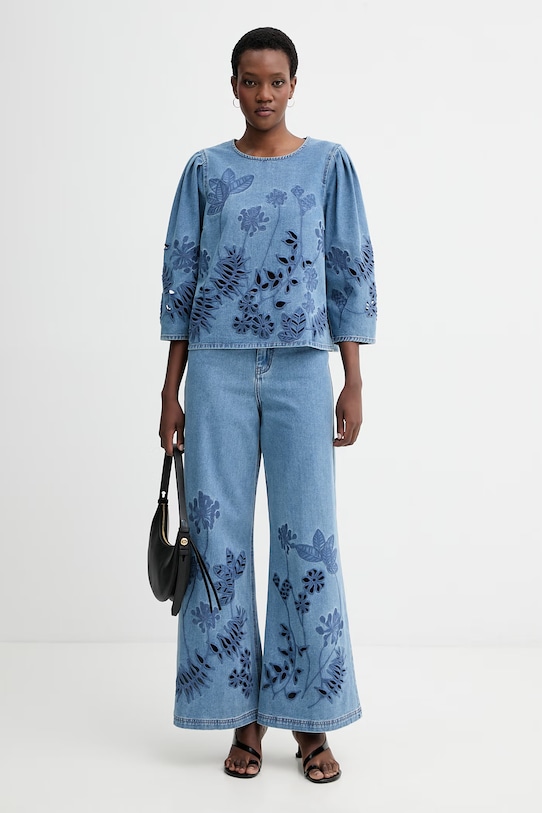 MUNTHE jeansy ECUBE 261142026113 niebieski SS26