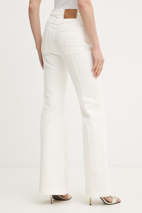 Odzież MUNTHE jeansy flare damskie BELLANOR 261143326103 beżowy