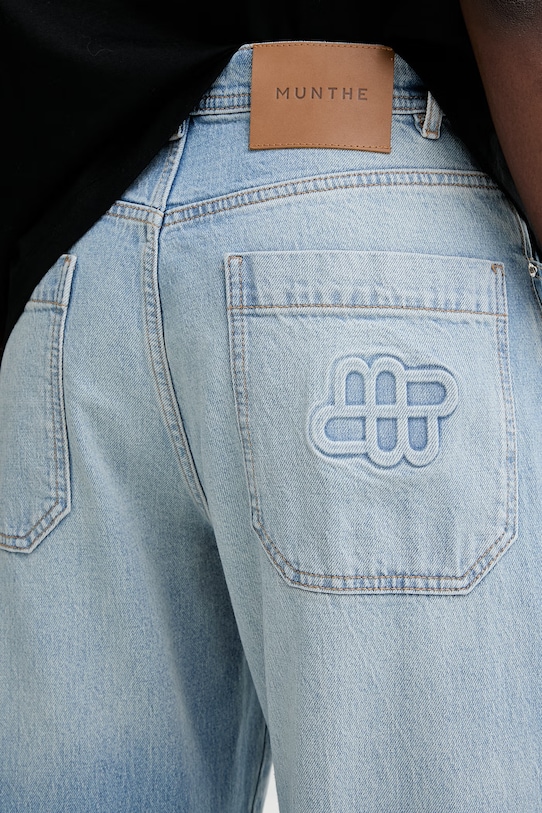 MUNTHE jeansy BODHI niebieski 261143726106