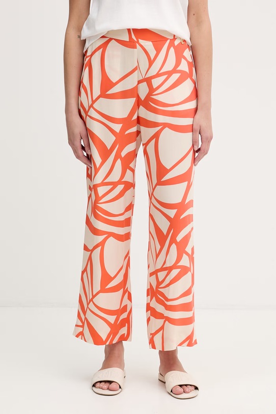 Lola Casademunt spodnie damskie z wiskozy pomarańczowy LS2614040