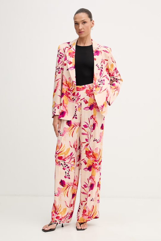 Lola Casademunt nohavice dámske z viskózy MS2614027 béžová SS26