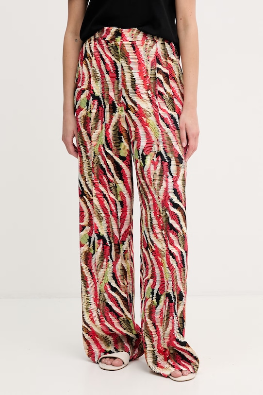 Lola Casademunt spodnie damskie z wiskozy czerwony MS2614027