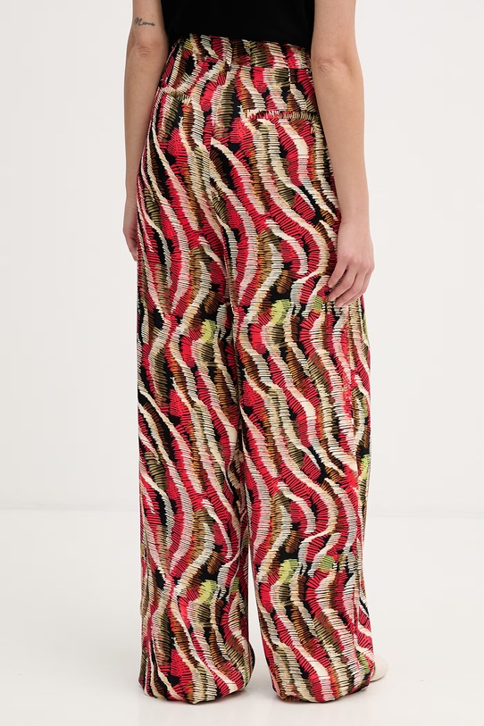 Odzież Lola Casademunt spodnie damskie z wiskozy MS2614027 czerwony