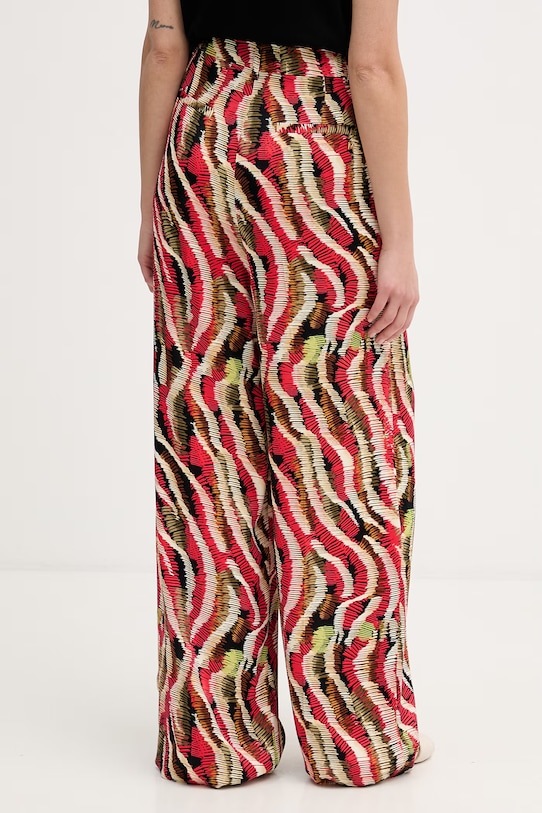 Odzież Lola Casademunt spodnie damskie z wiskozy MS2614027 czerwony