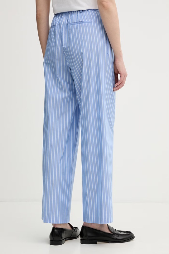 Oblečení Karl Lagerfeld kalhoty ženské bavlněné B2W10029 modrá