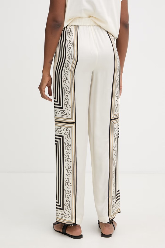 Îmbrăcăminte Karl Lagerfeld pantaloni pentru femei, cu vâscoză B2W10025 bej