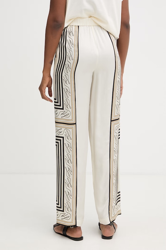 Îmbrăcăminte Karl Lagerfeld pantaloni pentru femei, cu vâscoză B2W10025 bej