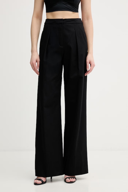 Karl Lagerfeld kalhoty ženské bavlněné černá B2W10134