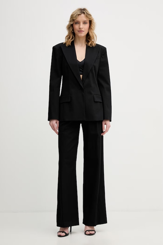 Karl Lagerfeld kalhoty ženské bavlněné B2W10134 černá SS26