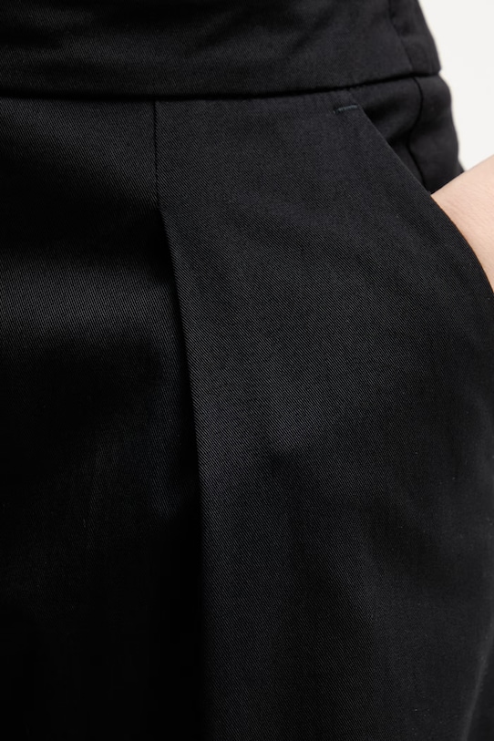 Karl Lagerfeld kalhoty ženské bavlněné černá B2W10134