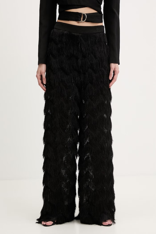 Karl Lagerfeld spodnie damskie czarny B2W10130