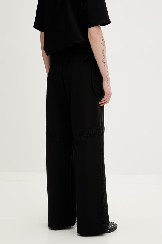 Odzież Karl Lagerfeld Jeans spodnie dresowe damskie z bawełną B2W10065 czarny