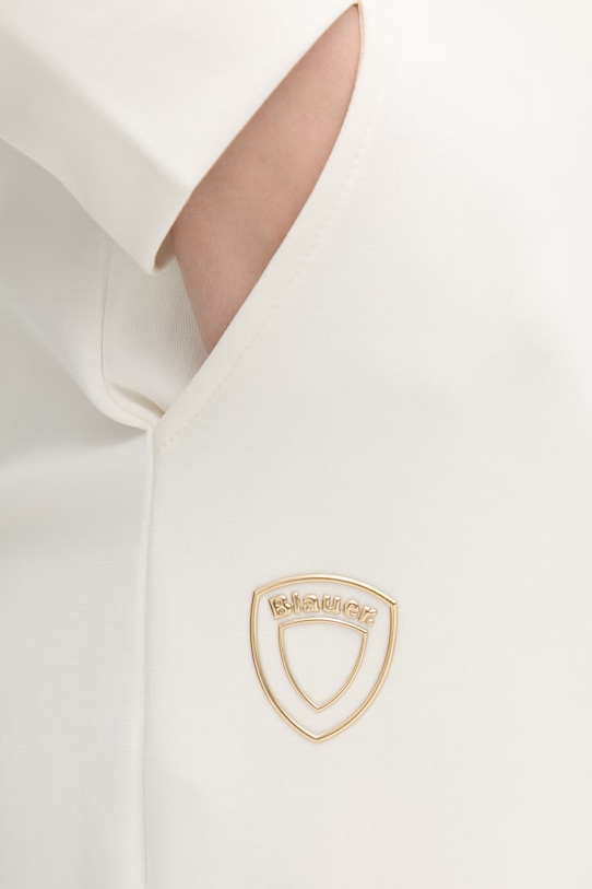 Blauer spodnie dresowe damskie z bawełną MADISON beżowy BLDP01059