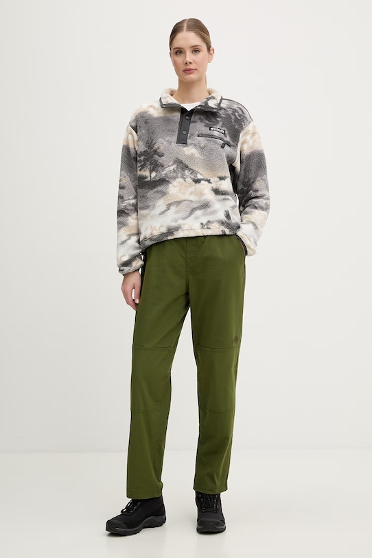 The North Face dámske turistické nohavice s bavlnou BETA UTILITY BELTED NF0A8B61BRI1 zelená SS26