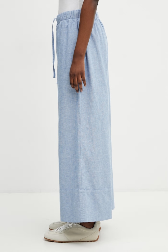 Barbour LTR0418BL39 kalhoty se lnem dámské LTR0418BL39 modrá SS26