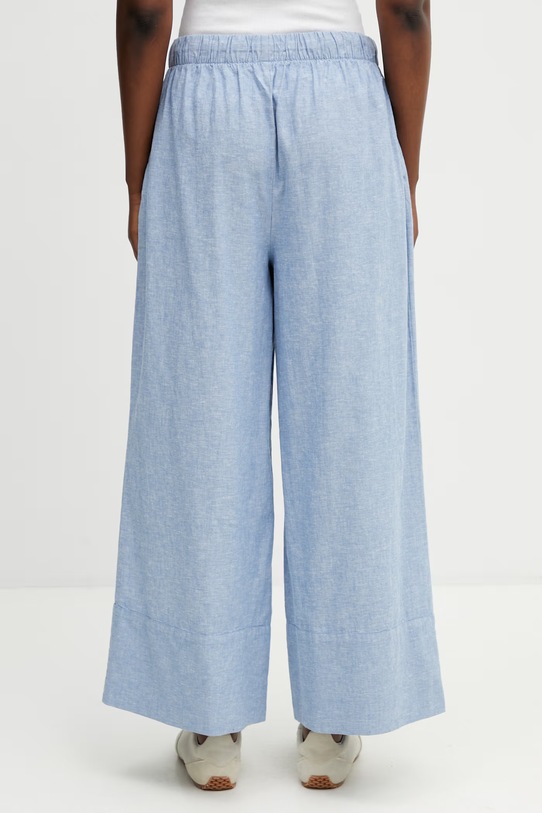 Одяг Barbour LTR0418BL39 штани жіночі з льоном LTR0418BL39 блакитний