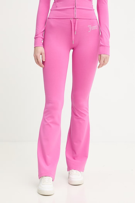 Oblečenie Juicy Couture dámske teplákové nohavice s bavlnou APOLLO JCWBJ126309 ružová