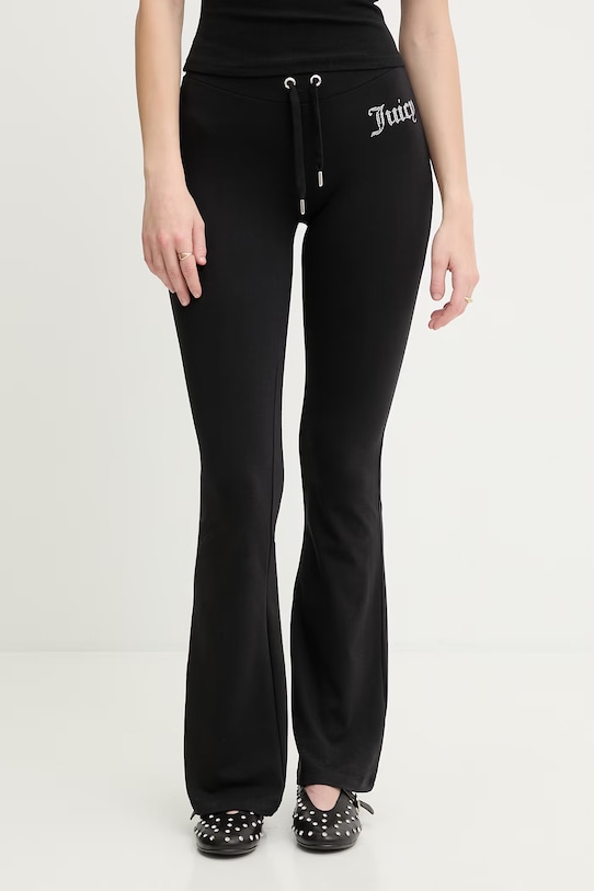 Oblečenie Juicy Couture dámske tepláky s bavlnou APOLLO JCWBJ126309 čierna