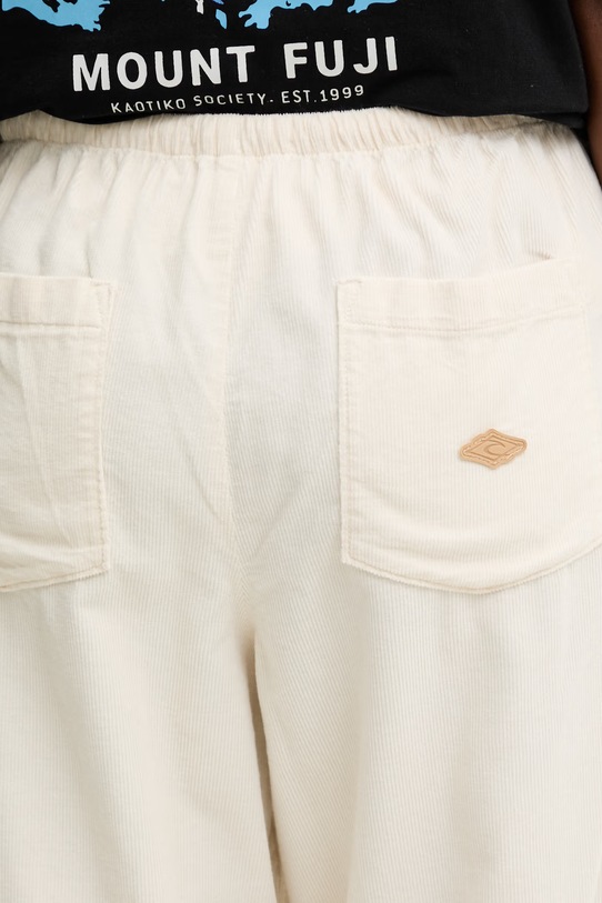 Rip Curl ravne hlače ženske samtene KEEPSAKES WASHED bež 057WPA