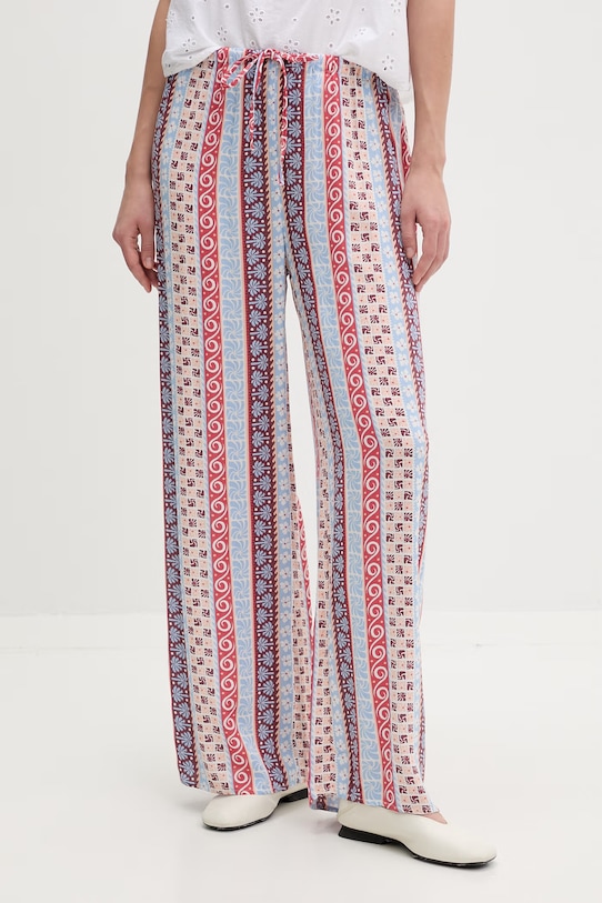 Rip Curl nohavice dámske z viskózy VENTURA WIDE modrá 05WWPA