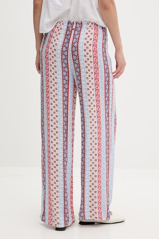 Oblečenie Rip Curl nohavice dámske z viskózy VENTURA WIDE 05WWPA modrá