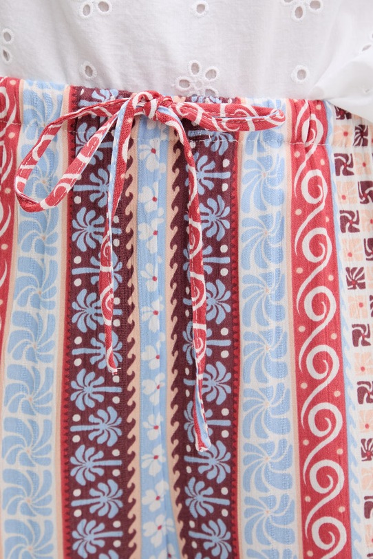 Rip Curl nohavice dámske z viskózy VENTURA WIDE modrá 05WWPA