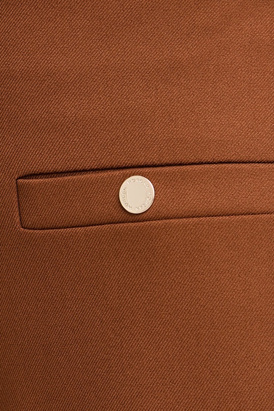 Morgan spodnie damskie z wiskozą brązowy PCLIO.F