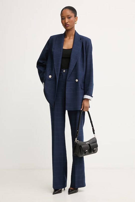 Morgan spodnie damskie z wiskozą PNATY.F granatowy SS26