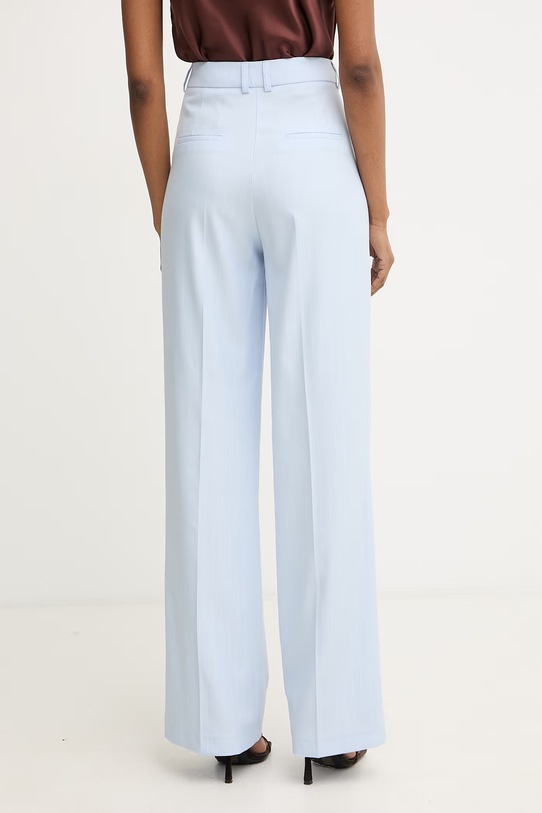 Odzież Morgan spodnie garniturowe damskie z wiskozą PTYA.F niebieski