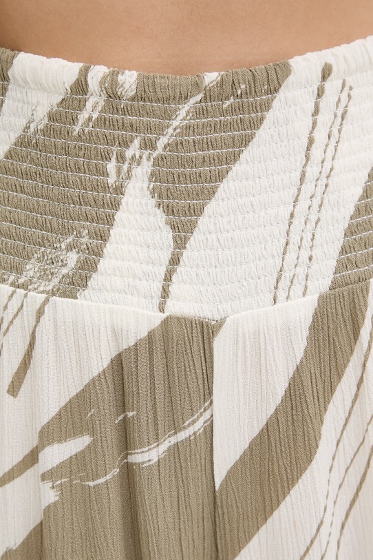 DKNY spodnie wide leg damskie zielony DIE6C949