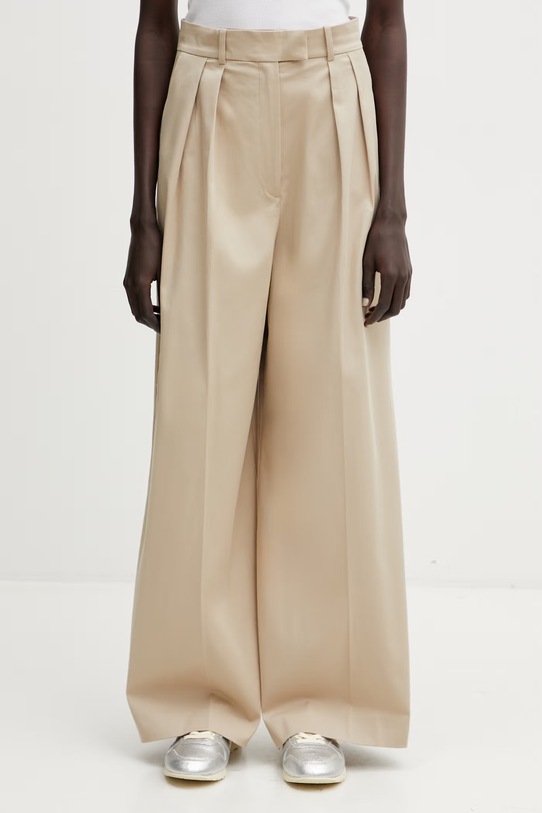 Anine Bing Lou kalhoty dámské béžová A.03.11798