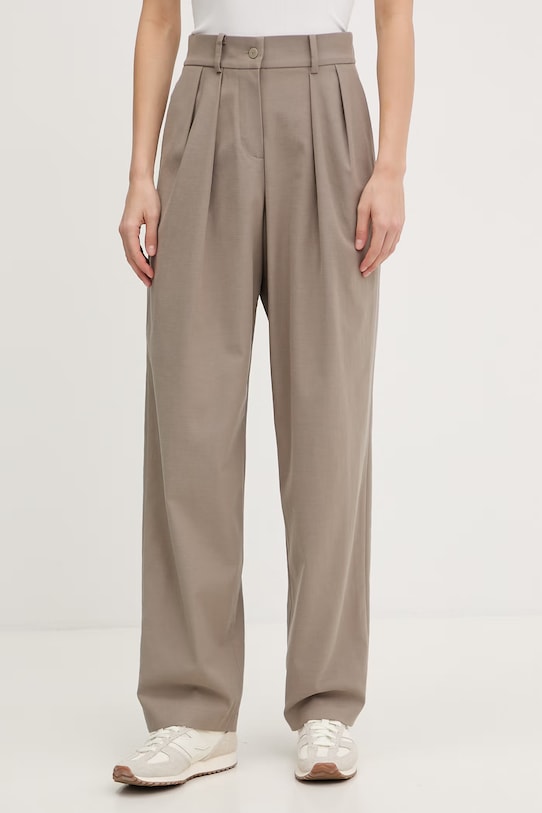 JOYINME spodnie damskie z bawełną Nami zielony Spodnie.Nami