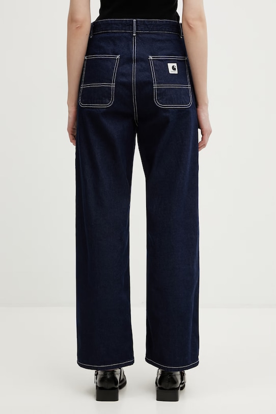 Odzież Carhartt WIP W' Simple Pant jeansy straight damskie I031924.012Y niebieski