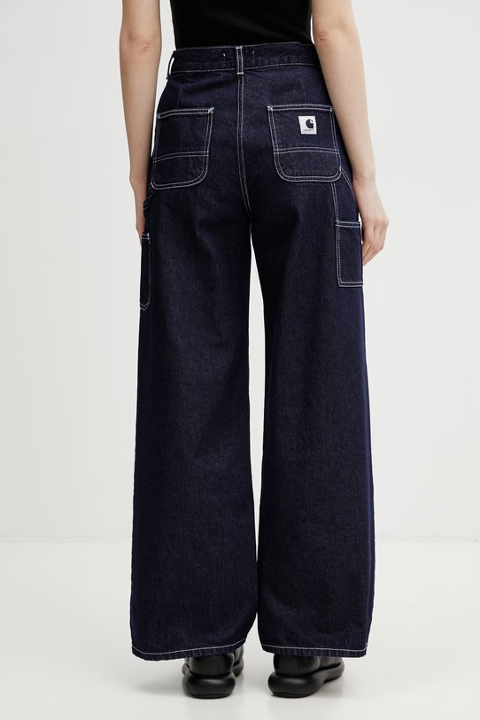 Odzież Carhartt WIP W' Jens Pant jeansy loose damskie I036599.102 niebieski
