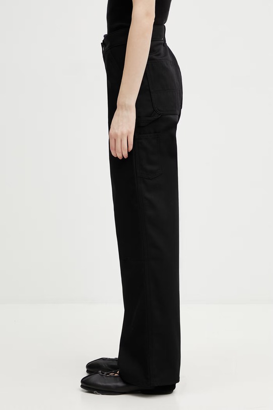 Carhartt WIP W' Titan Double Knee Pant spodnie straight bawełniane damskie I036515.8901 czarny SS26