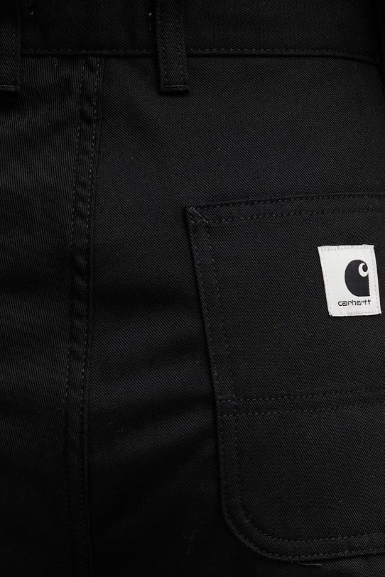 Carhartt WIP W' Titan Double Knee Pant spodnie straight bawełniane damskie czarny I036515.8901