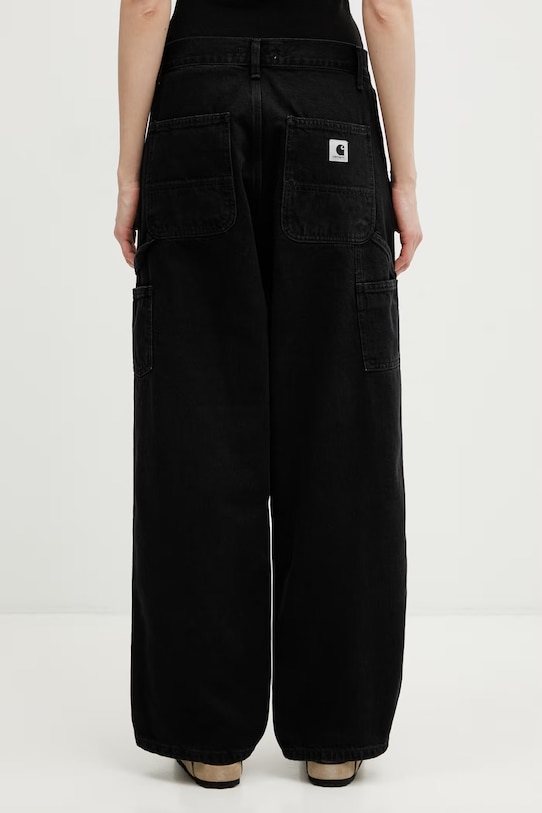 Abbigliamento Carhartt WIP W' Jens Pant jeans larghi da donna I036599.106 nero