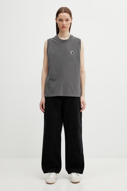 Carhartt WIP W' Brandon Double Knee Pant jeansy loose damskie I034462.8906 czarny