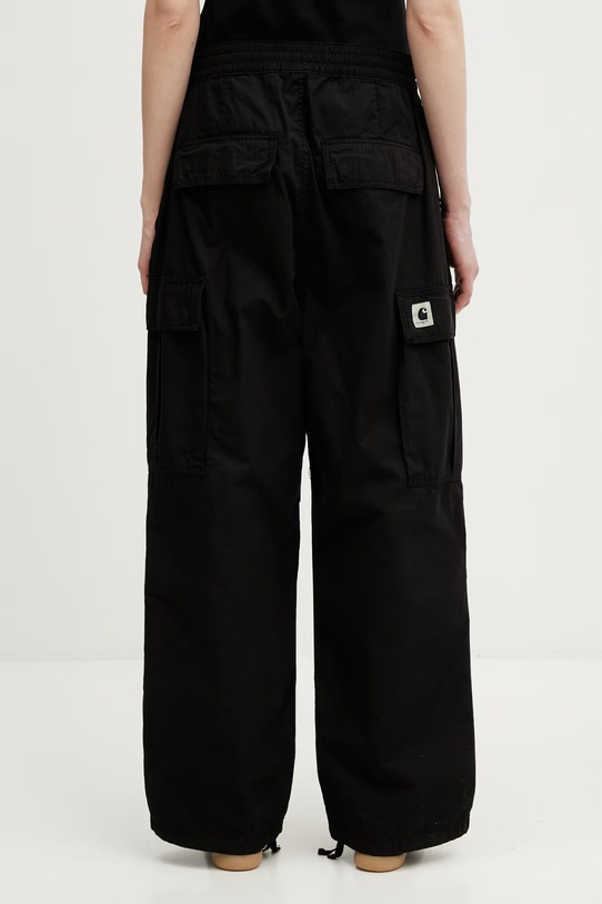 Odzież Carhartt WIP W' Jet Cargo Pant spodnie cargo bawełniane damskie I036703.89GD czarny