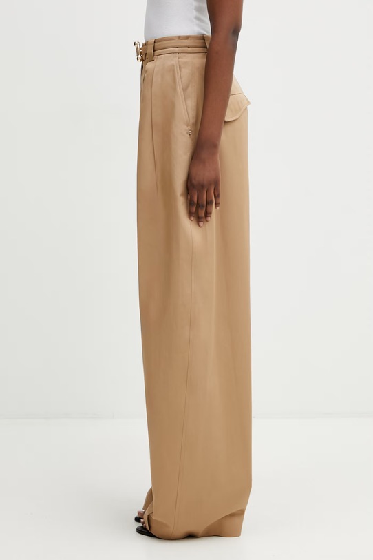 Sportmax Spxidoneo spodnie bawełniane damskie 2612131072600 beżowy SS26