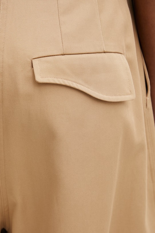 Sportmax Spxidoneo spodnie bawełniane damskie 2612131072600 beżowy