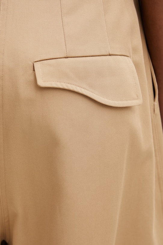 Sportmax Spxidoneo spodnie bawełniane damskie 2612131072600 beżowy