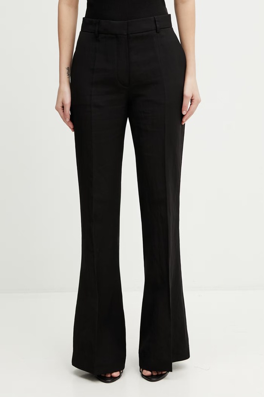 Sportmax Spxfragola spodnie garniturowe z wiskozą damskie czarny 2612131092600