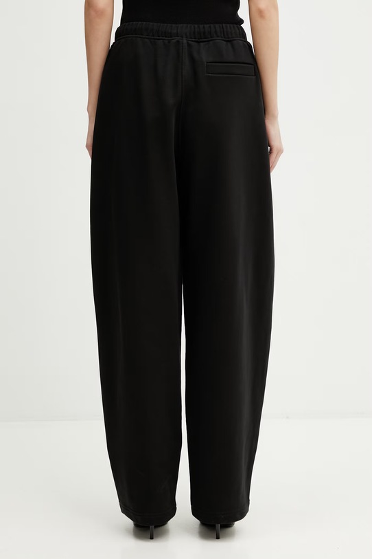 Odzież Sportmax Spdnespola spodnie dresowe z bawełną damskie 2612781015600 czarny