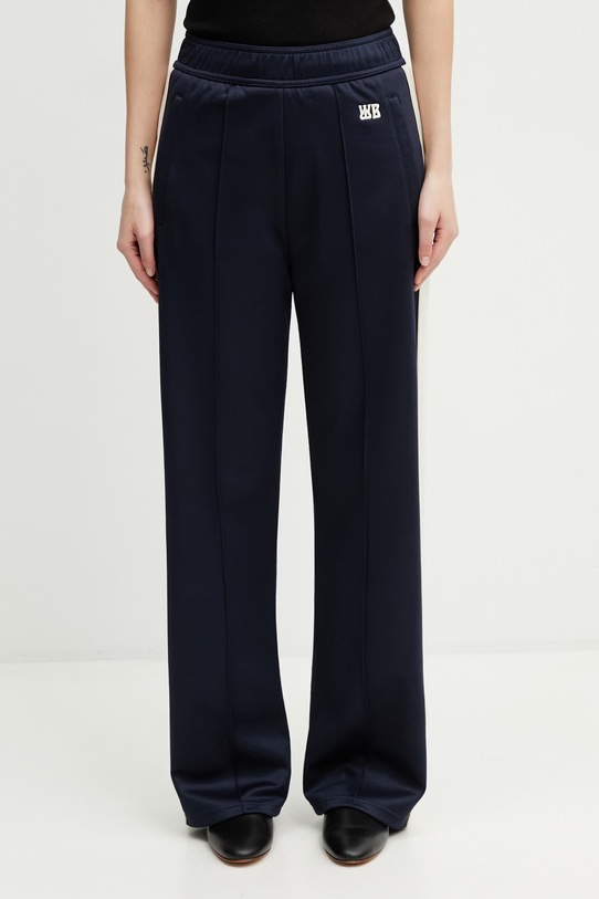 Wales Bonner Anthem spodnie dresowe damskie granatowy WS26JE14.JE10.503